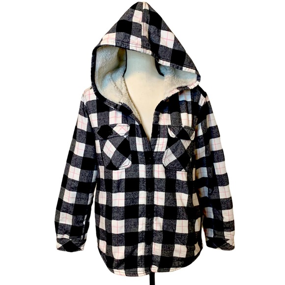 Boston Traders Jackets & Blazers - Boston Traders Plaid Flannel Jacket Sherpa Lined M